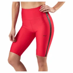Stripe Bike Tights Red