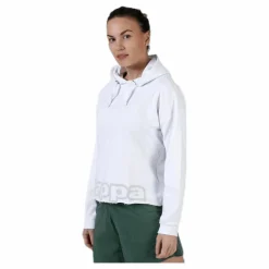 Sweat Hood, Logo Biba White