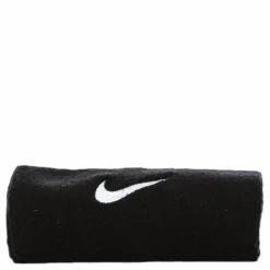 Swoosh Doublewide Wristbands White/Black