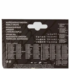 Swoosh Doublewide Wristbands White/Black