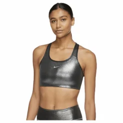 Swoosh Icon Clash Bra Black/Silver