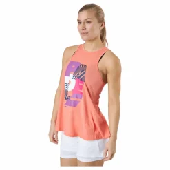 Tank Padel Cotton Women Coral