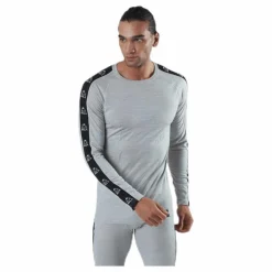 Tape Merino Wool Crew Grey