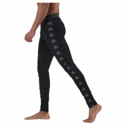 Tape Merino Wool Pants Black