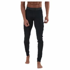 Tape Merino Wool Pants Black