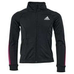 Team Polyester 3-Stripes Tracksuit Black / Team Real Magenta