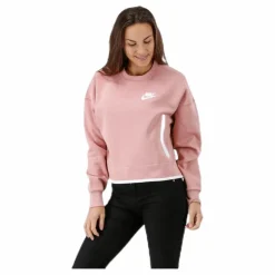 Tech Fleece Crew Pink/White
