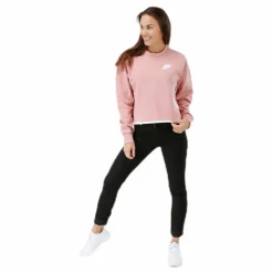 Tech Fleece Crew Pink/White