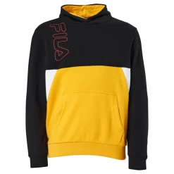 Teens Boys Lupo Blocked Hoody Black-saffron-bright White