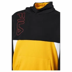Teens Boys Lupo Blocked Hoody Black-saffron-bright White