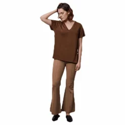 The-Shirt V-neck Brown