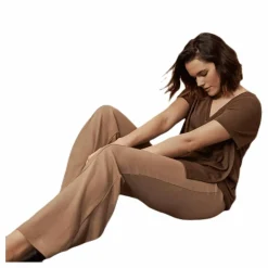 The-Shirt V-neck Brown