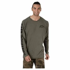 Throwback LS Tee Green