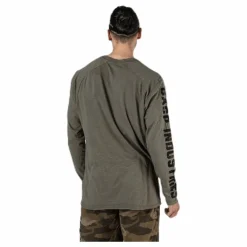 Throwback LS Tee Green