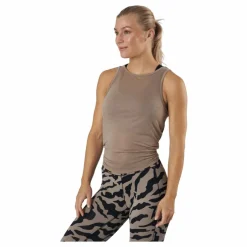 Tie Back Tank Taupe Grey