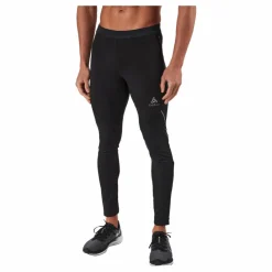 Tights Ceramiwarm Black - Odlo Concrete Grey