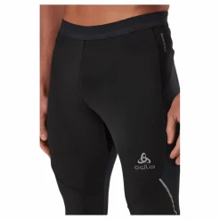 Tights Ceramiwarm Black - Odlo Concrete Grey