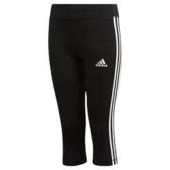 TR EQ 3 Stripe Capri Youth White/Black