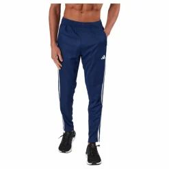 Train Essentials 3-Stripes Training Joggers Dark Blue / White