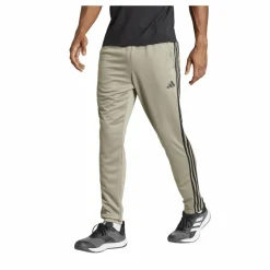 Train Essentials 3-Stripes Training Joggers Silver Pebble / Black