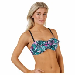 Tropic Garden Padded Bandeau Pink/Blue/Green