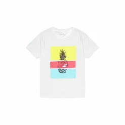 T-shirt Exercise Message White/angel Blue