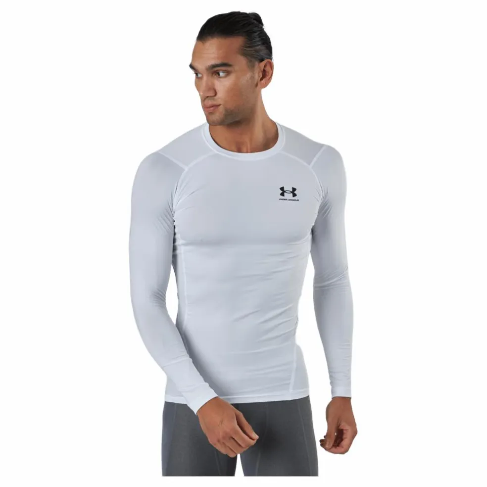 Ua Hg Armour Comp Ls White