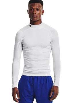 Ua Hg Armour Comp Mock Ls White