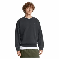 Ua Icon Hwt Flc Wash Os Crew Black
