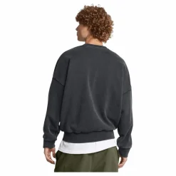 Ua Icon Hwt Flc Wash Os Crew Black