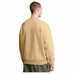 Ua Icon Hwt Flc Wash Os Crew Camel