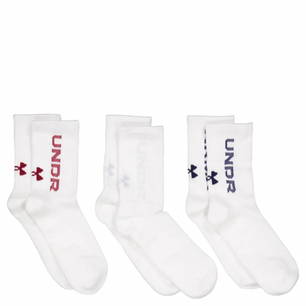 Ua 3-maker 3pk Mid-crew Mod Gray