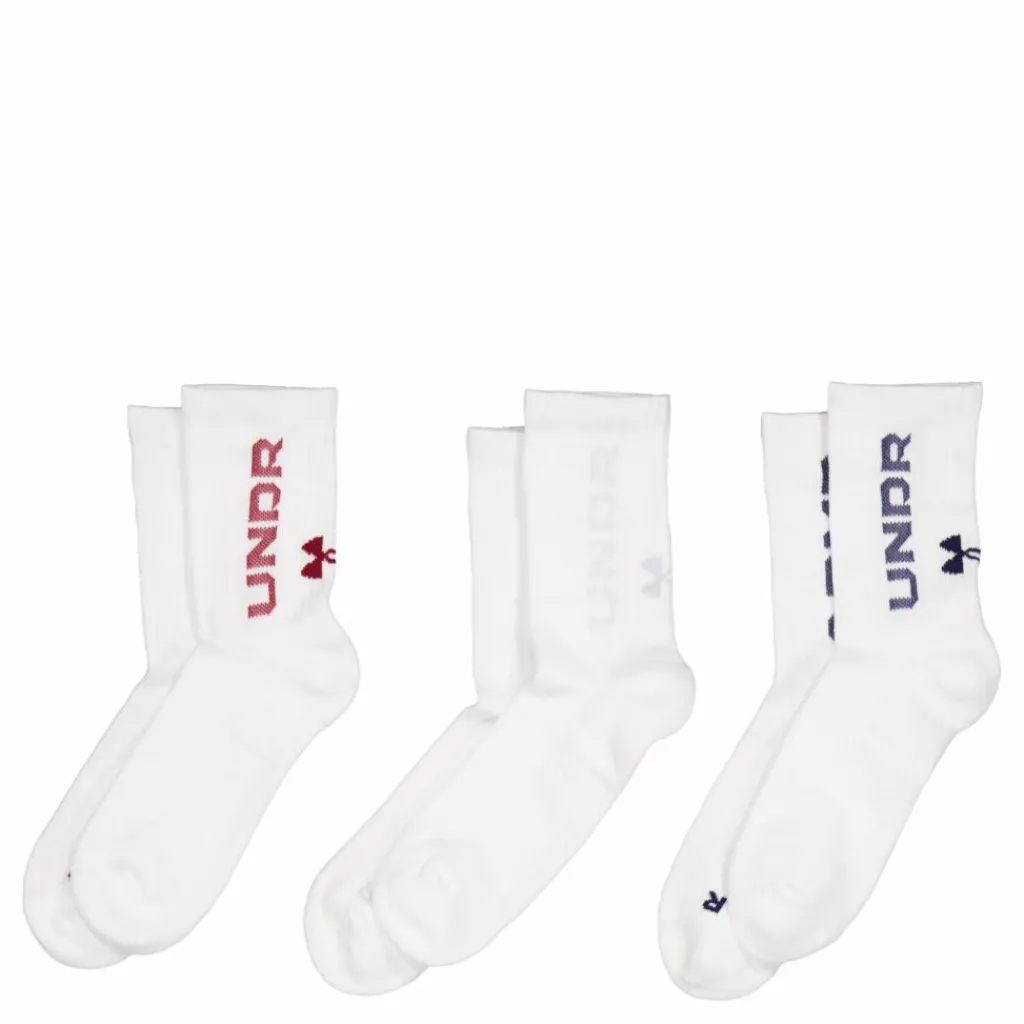 Ua 3-maker 3pk Mid-crew Mod Gray