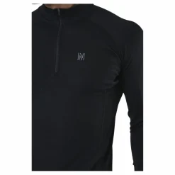 Ubbe Long Sleeve with Zip 100% Merino Wool Black