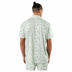 Ultimate365 Allover Print Golf Polo Shirt Linen Green / Shadow Green / Impact Yellow