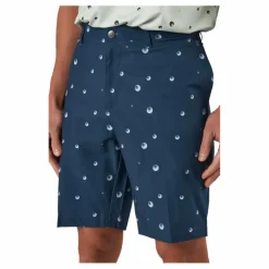 Ultimate365 Allover Print 9-Inch Golf Shorts Crew Navy / Grey One / Hemp