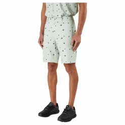 Ultimate365 Allover Print 9-Inch Golf Shorts Linen Green / Shadow Green / Impact Yellow