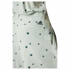 Ultimate365 Allover Print 9-Inch Golf Shorts Linen Green / Shadow Green / Impact Yellow