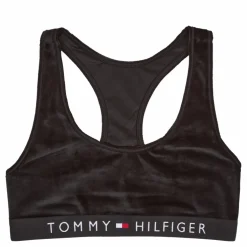 Unlined Bralette Velour Black