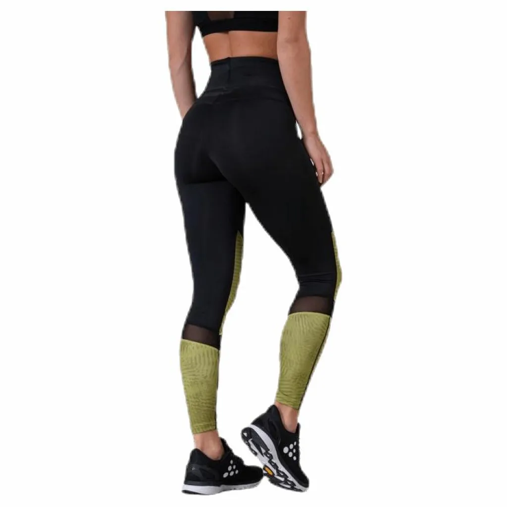 UNMTD High Waist Tights Black/Yellow
