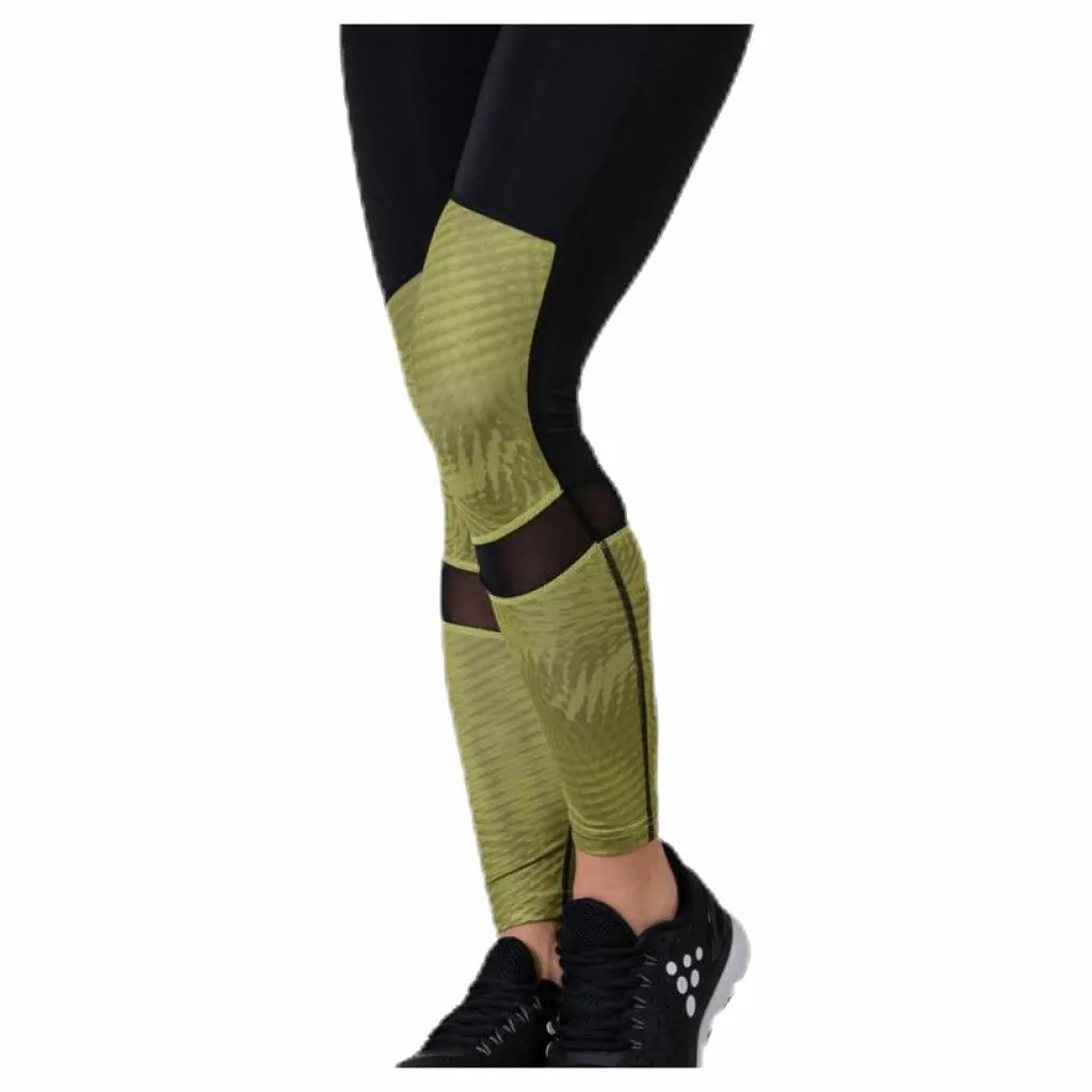 UNMTD High Waist Tights Black/Yellow