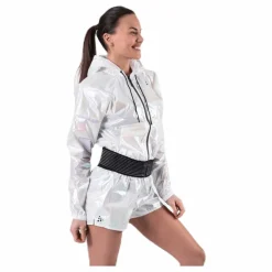 UNMTD Shiny Hood Jacket Patterned/White