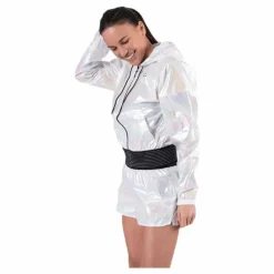 UNMTD Shiny Hood Jacket Patterned/White