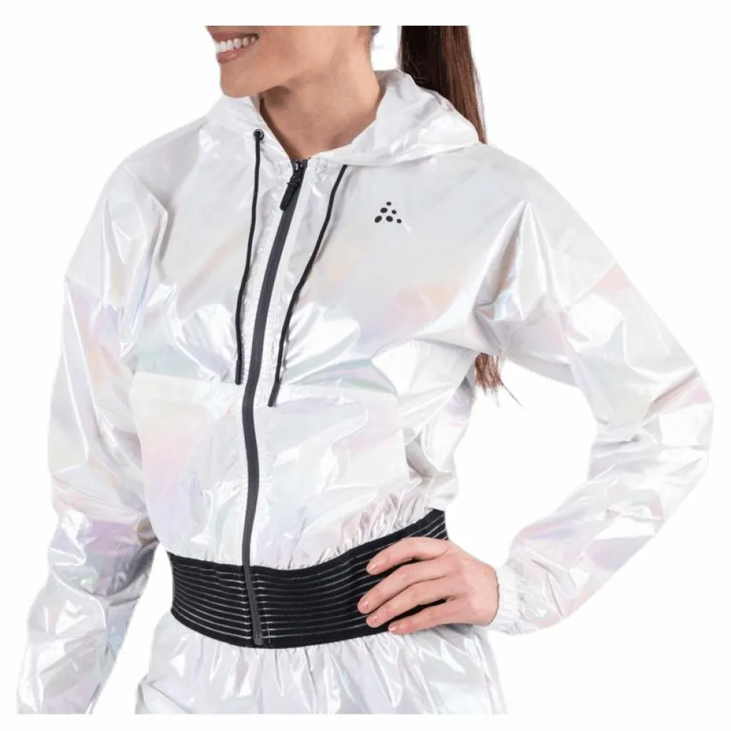 UNMTD Shiny Hood Jacket Patterned/White