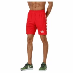 UX-1 Player Shorts White/Red