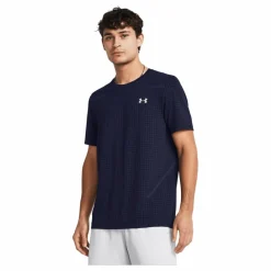 Vanish Seamless Grid Ss Midnight Navy