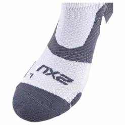 Vectr LightCushion NoShow Sock White/Grey