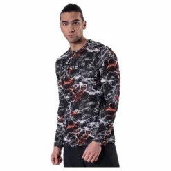 Vent Mesh LS Tee Patterned/Black