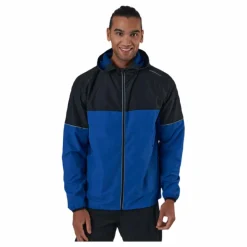 Verbol M Running Jacket W/hood Deep Ocean