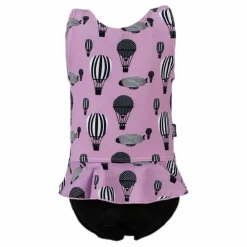 Violet Swimsuit Diaper Pink